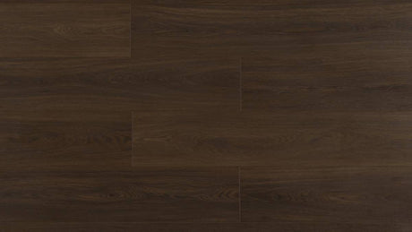 Waterproof laminate flooring for BC homes - dark weathered wood tone plank