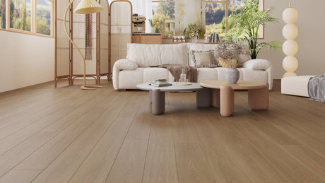 Cherry Bloom laminate flooring embossed-in-register cherry wood grain texture close-up